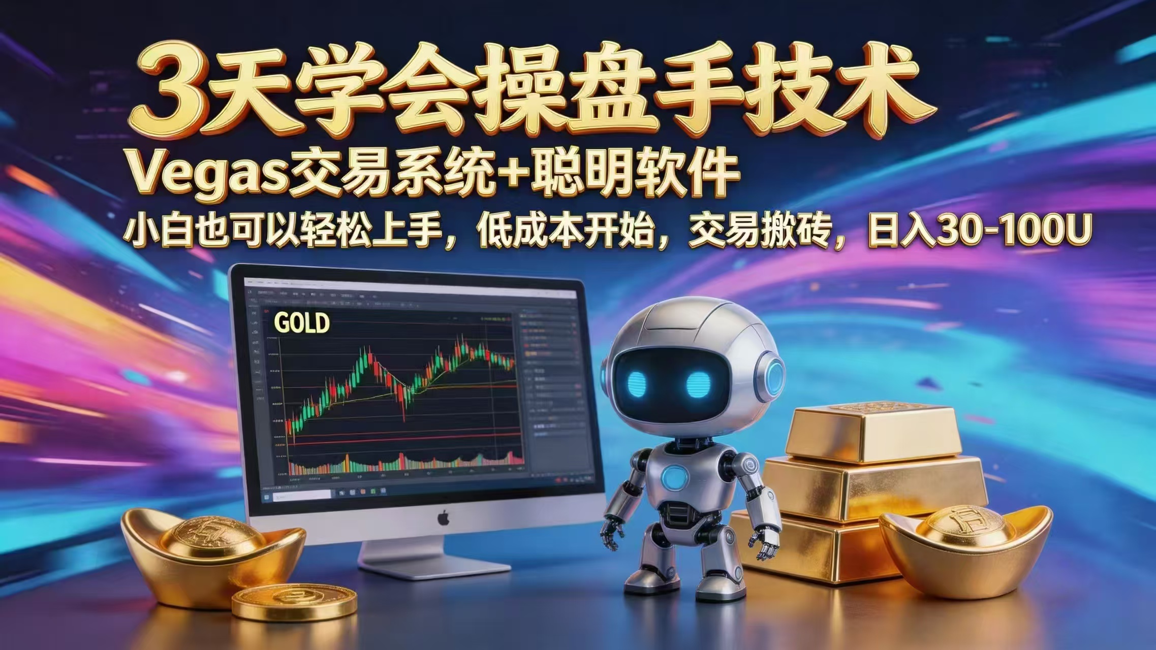 三天学会操盘手技术，vegas技术+聪明软件，小白也可以轻松上手，日入1000+-酉宸轻创社