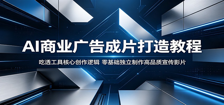 AI商业广告成片打造教程：吃透工具核心创作逻辑，零基础独立制作高品质宣传影片-酉宸轻创社