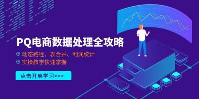 (14240期)PQ电商数据处理全攻略,动态路径、表合并、利润统计,实操教学快速掌握-酉宸轻创社