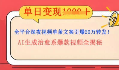 全平台深夜文案新风口：DeepSeek生成百万播放量金句，治愈系内容涨粉速度快4倍-酉宸轻创社